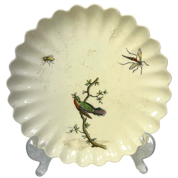 Copeland Spode Aesthetic Movement c. 1870-1890 Chelsea Bird Insect 8 3/8" Plate - Picture 1 of 7